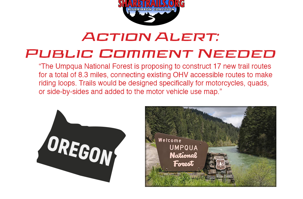 Action Alert – Public Comment Needed for New Trails in the Umpqua National Forest
