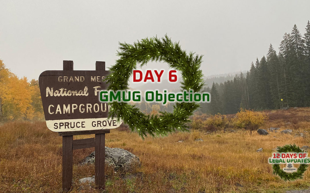 12 Days of Legal Updates: Day 6 GMUG Objection Process